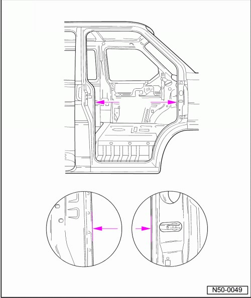 VOLKSWAGEN Transporter IV, 1990-2000. Размеры кузова 3585 - фото 11980