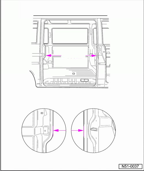 VOLKSWAGEN Transporter IV, 1990-2000. Размеры кузова 3585 - фото 11982