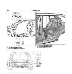 AUDI A3, 2003-2012 гг. Размеры кузова 2323 - фото 4704