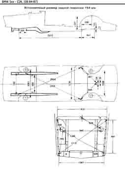 BMW 5. (E28) 82-96. Размеры кузова 3558 - фото 5410