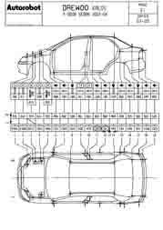 CHEVROLET Aveo/Kalos, Aveo Sonic, 2003-2007;2007-2012. Размеры кузова 3133 - фото 5513