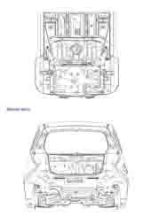 CHEVROLET Spark/DAEWOO Matiz, 2005-2010, 2011-. Размеры кузова 3723 - фото 5668