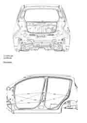 CHEVROLET Spark/DAEWOO Matiz, 2005-2010, 2011-. Размеры кузова 3723 - фото 5674