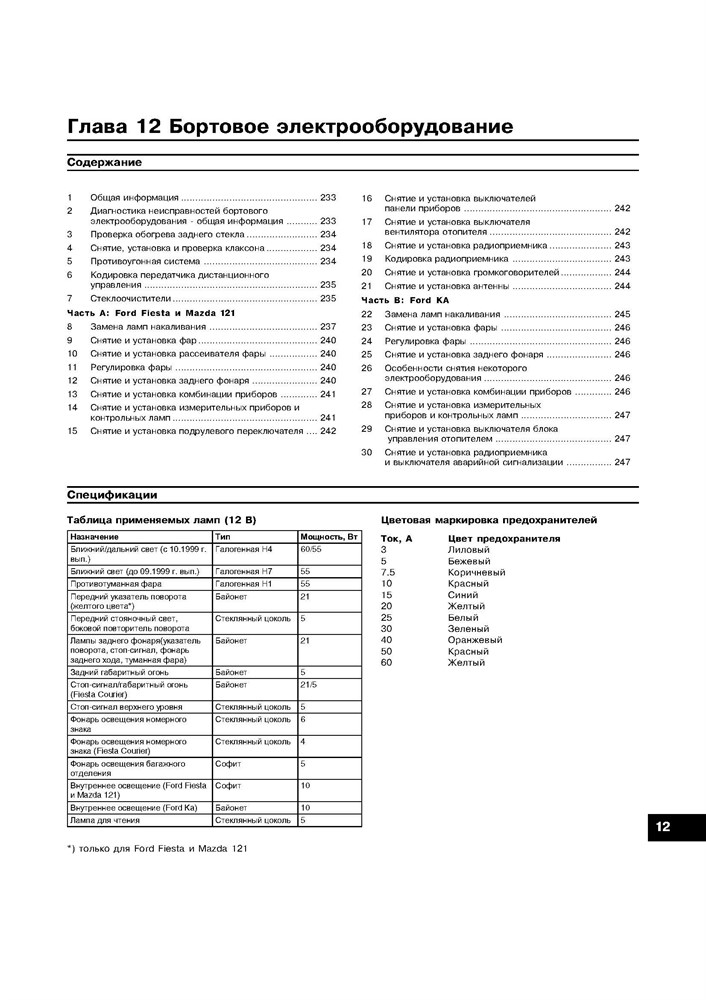 FORD Fiesta / Ka, MAZDA 121. С 1996-. (Скачать PDF 16Mb) 019600 - фото 6046