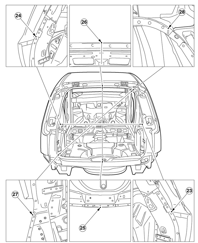 FORD C-Max, 2003-2007. Размеры кузова 1188 - фото 6533