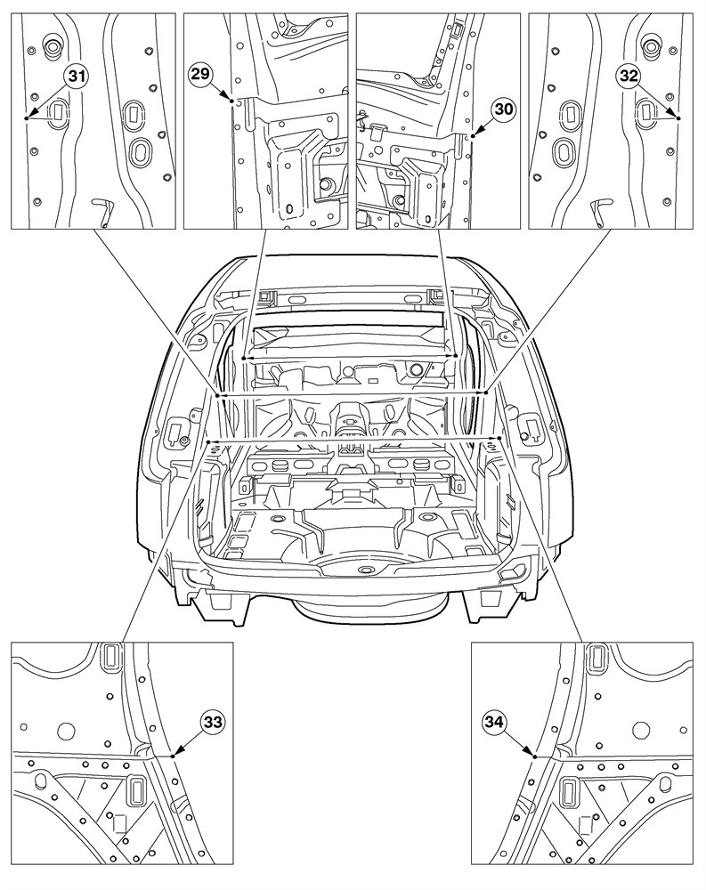 FORD C-Max, 2003-2007. Размеры кузова 1188 - фото 6534