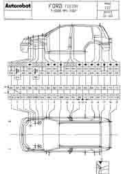 FORD Fusion, 5-дв., 2002-2012. Размеры кузова 0143 - фото 6586