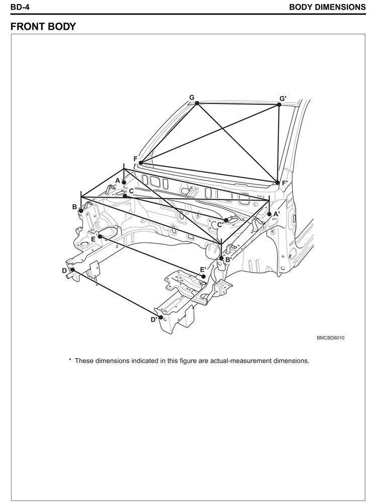 HYUNDAI Accent III, 2006-2010. Размеры кузова 3268 - фото 7008