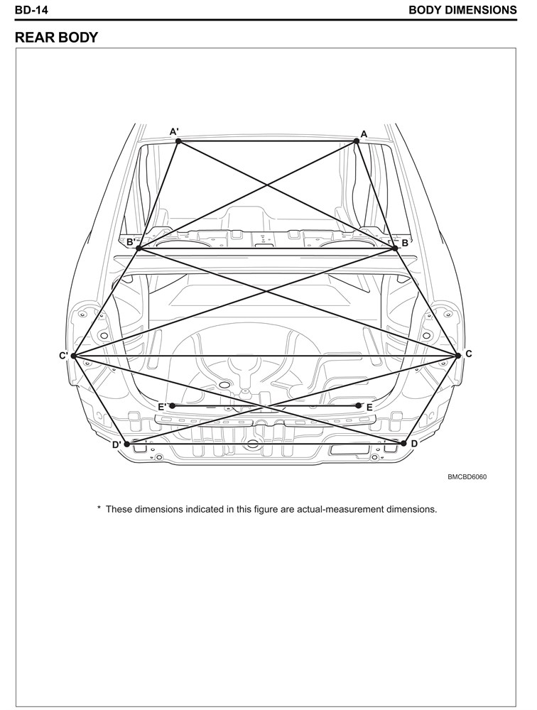 HYUNDAI Accent III, 2006-2010. Размеры кузова 3268 - фото 7013