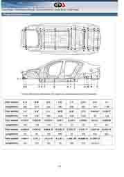 KIA Cadenza, 2010-. Размеры кузова 0051 - фото 7546