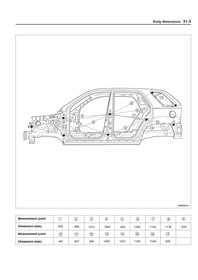 KIA Sportage II, 2004-2009. Размеры кузова 1392 - фото 7645