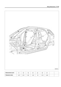 KIA Sportage II, 2004-2009. Размеры кузова 1392 - фото 7647