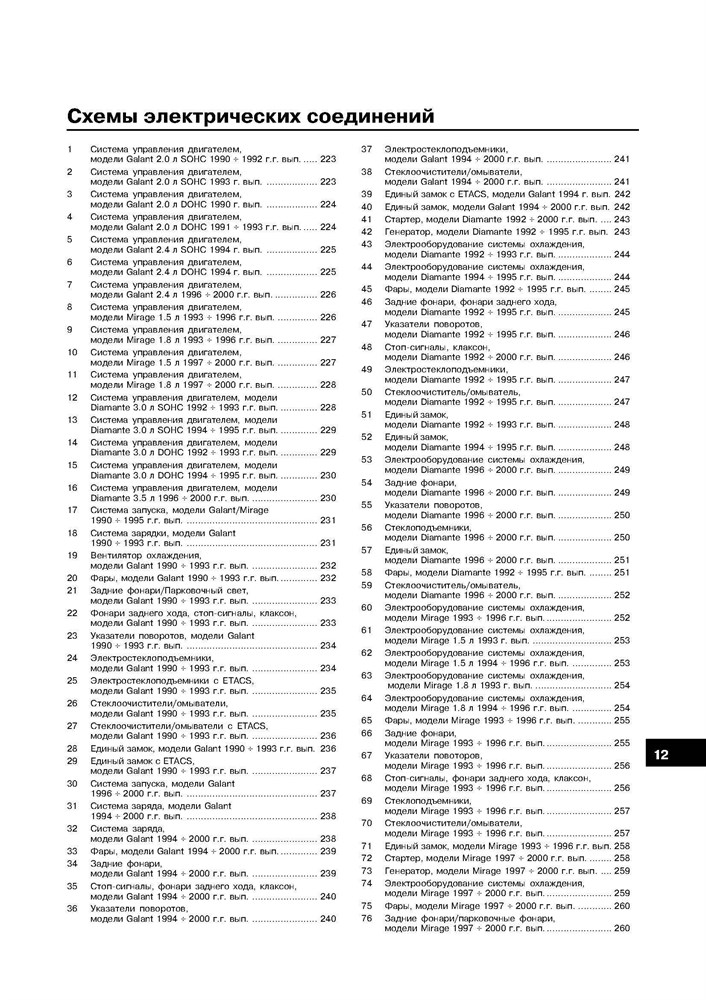 MITSUBISHI Galant/Mirage/Diamante. 1990-2001. Двухтомник. (Скачать PDF 30Mb) 017200 - фото 8576