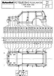 MITSUBISHI Pajero/Montero III, 1999-2006. Размеры кузова 3798 - фото 8942