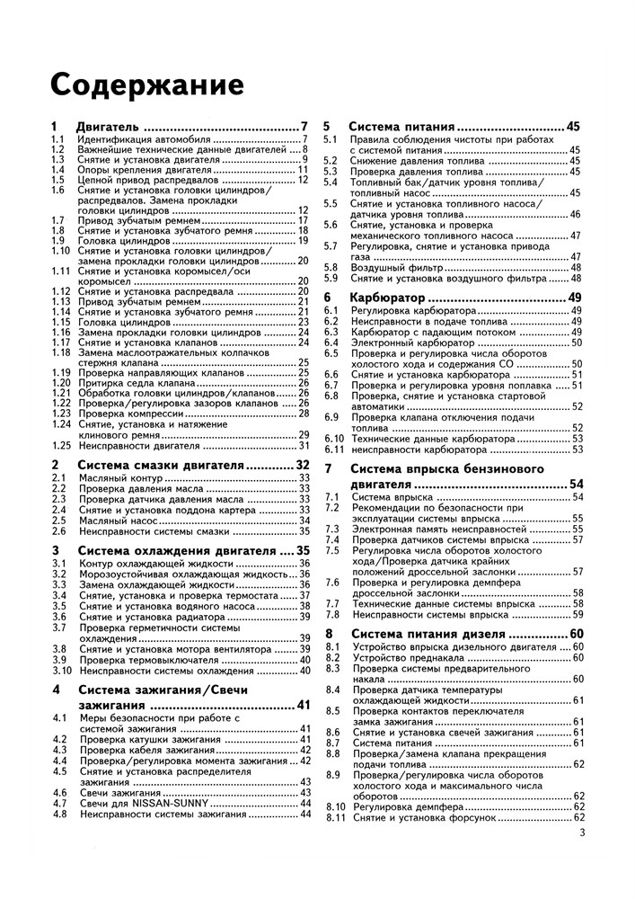 NISSAN Sunny 1986. (Скачать Pdf 75Mb) 016200 - фото 9471