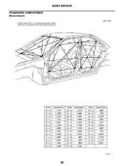 NISSAN Almera Classik, 2006-. Размеры кузова 1401 - фото 9587