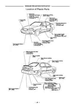 NISSAN Maxima QX III A33, 2000-2006. Размеры кузова 1694 - фото 9614