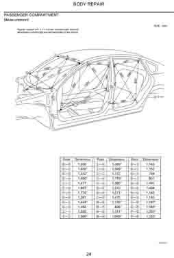 NISSAN Teana. (J31), 2003-2008. Размеры кузова 1376 - фото 9673