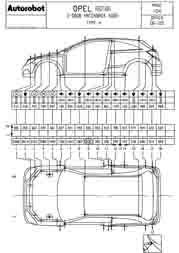 OPEL Astra H 3dr Hatchback, 2004-2010. Размеры кузова 1234 - фото 9821