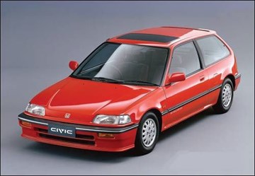 HONDA Civic, 1987-1991 гг. Размеры кузова 1765 - фото 6765