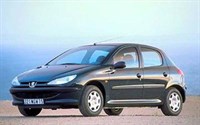 PEUGEOT 206, с 1998 г. Размеры кузова 1564